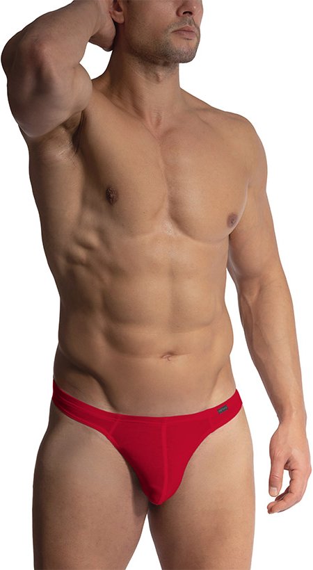 Olaf Benz Herren Unterwäsche rot Baumwolle & Mix unifarben