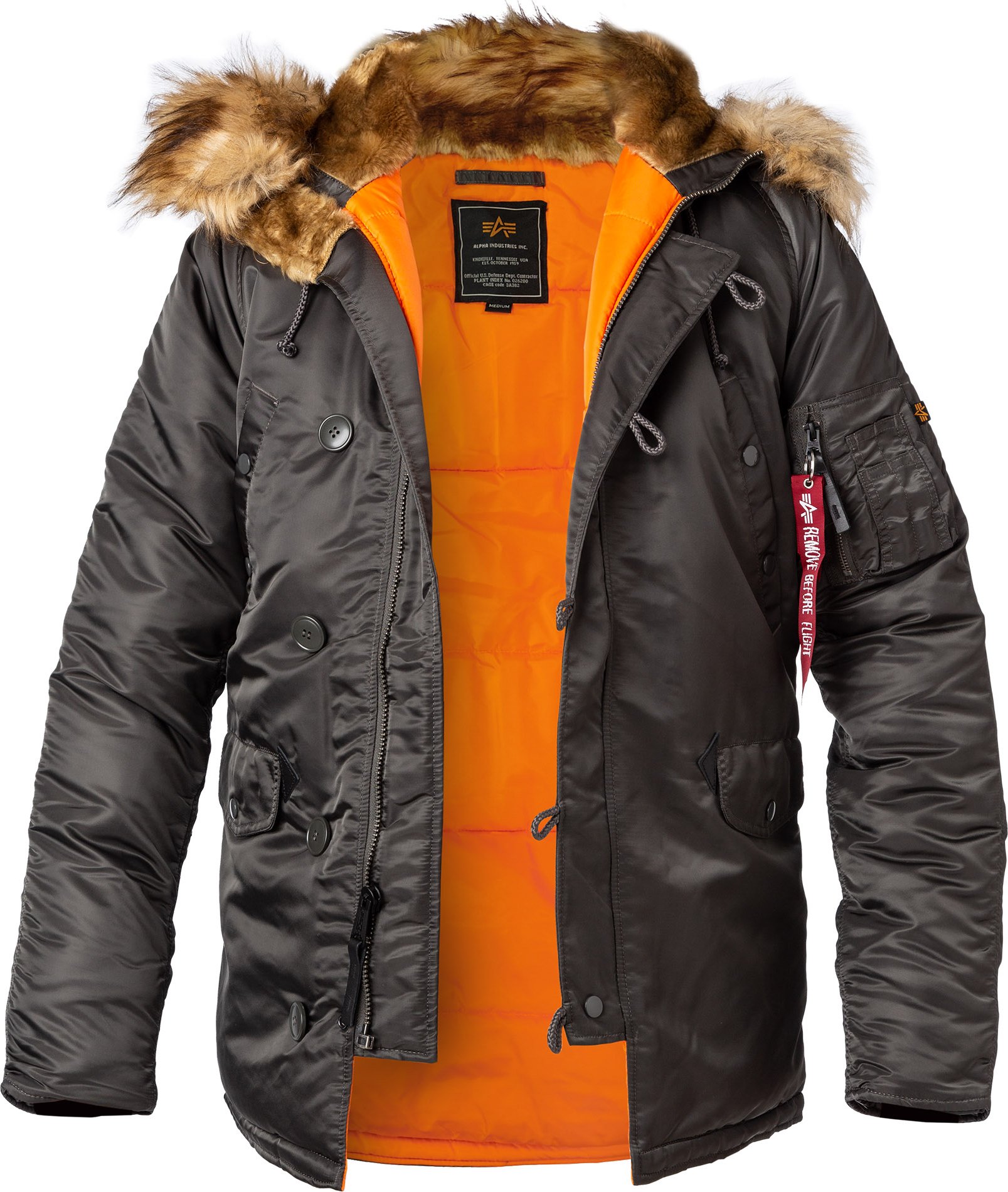 Thumbnail - ALPHA INDUSTRIES Herren Jacke grün unifarben