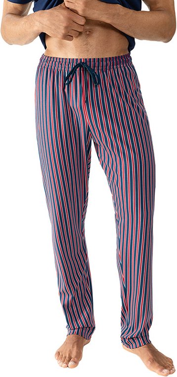 Mey Herren Hose rot Jersey-Baumwolle Gemustert