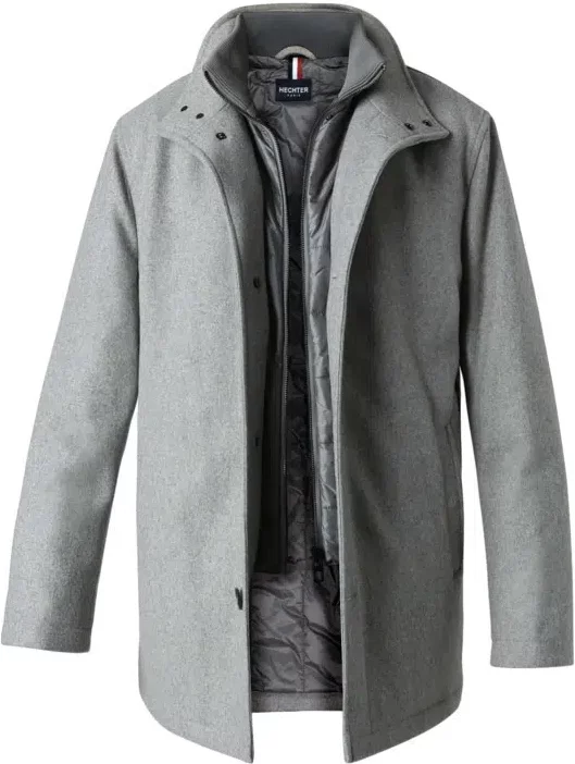 HECHTER PARIS Herren Jacke grau unifarben