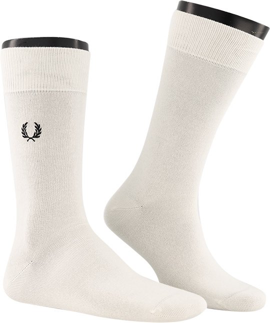 Fred Perry Herren Socken weiß Baumwolle & Mix unifarben