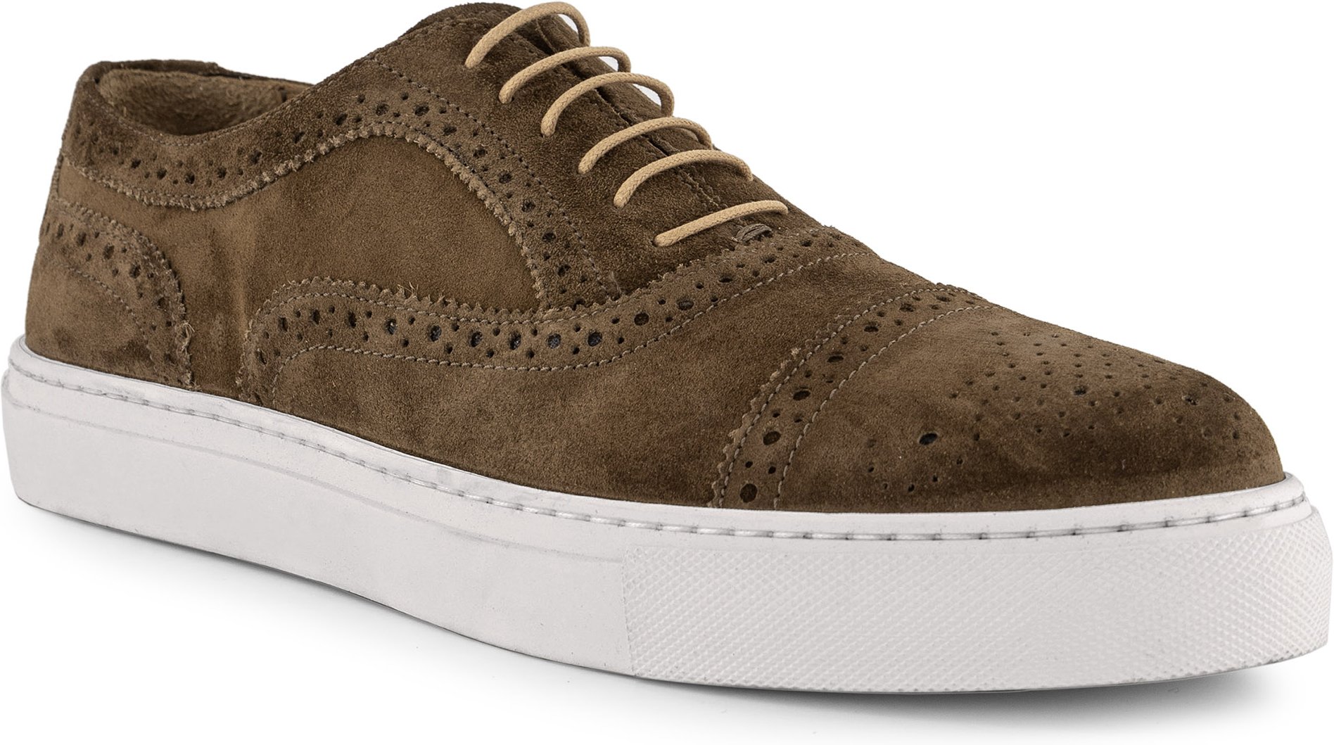 Prime Shoes Herren Sneaker braun Velours