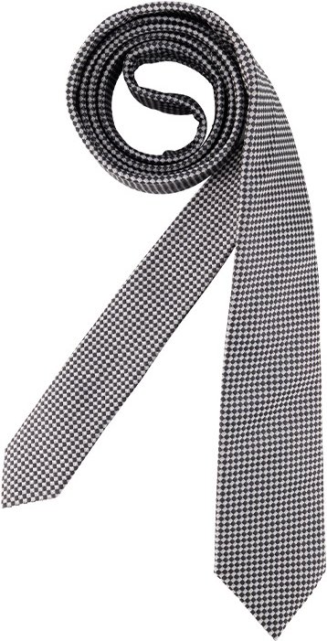 HUGO Herren Krawatte schwarz Gemustert