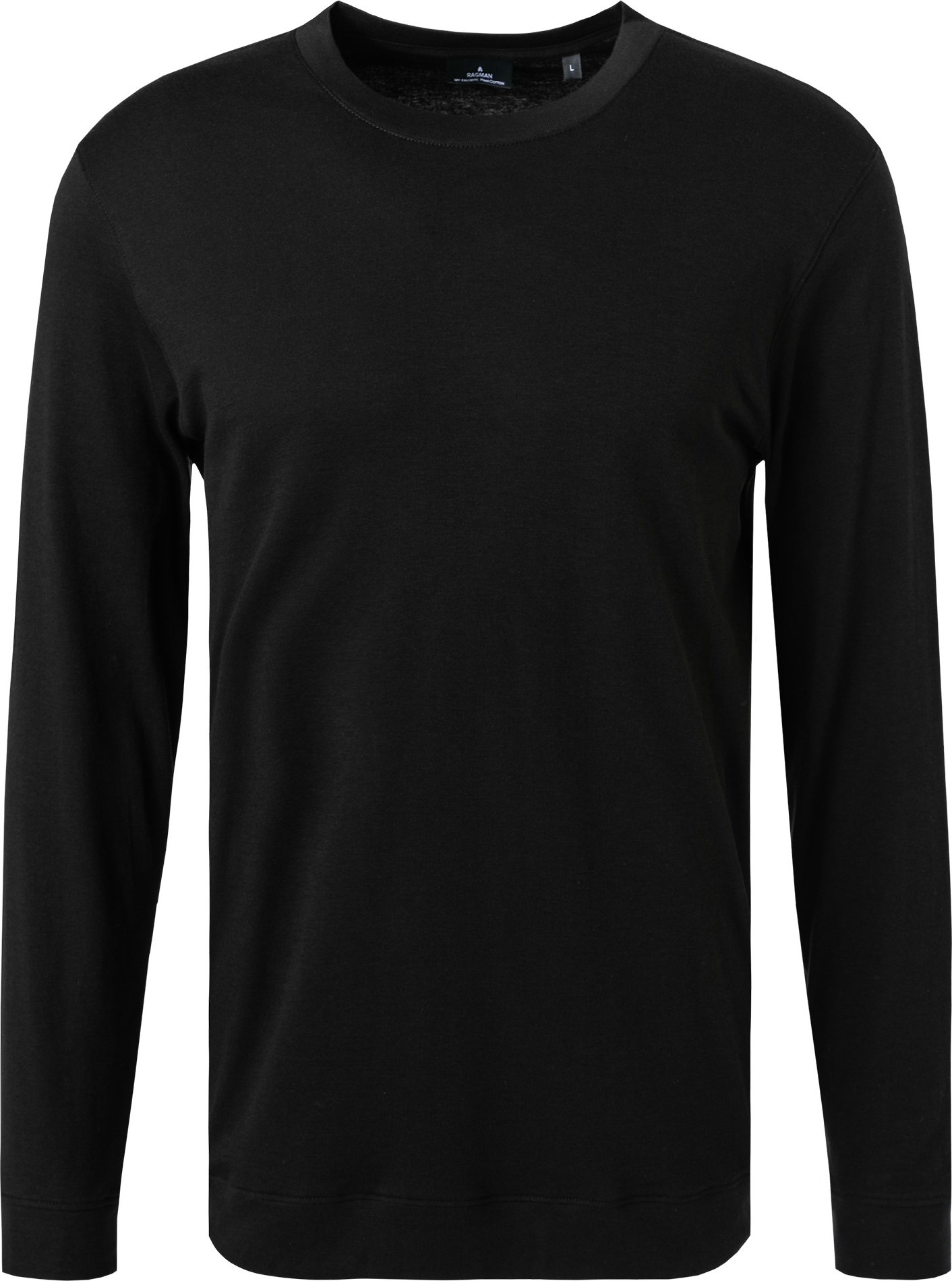 RAGMAN Herren Longsleeve schwarz
