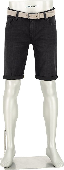 Alberto Bike Herren Jeansshorts grau