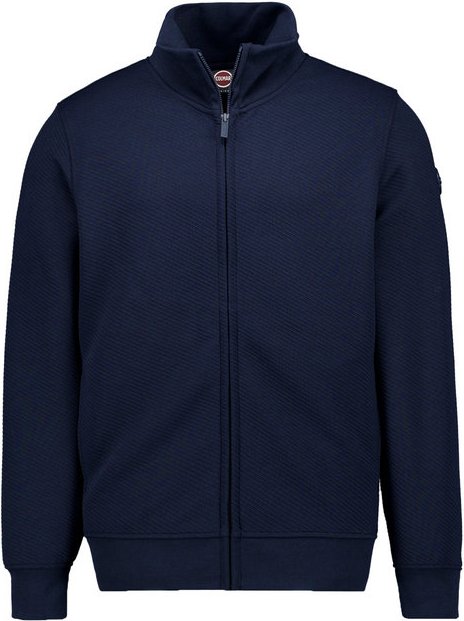 COLMAR Herren Sweatjacke blau unifarben