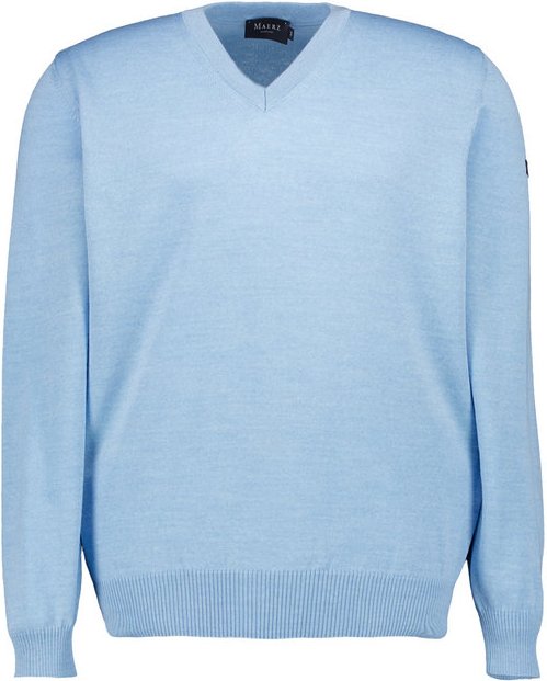 MAERZ Muenchen Herren Pullover blau unifarben