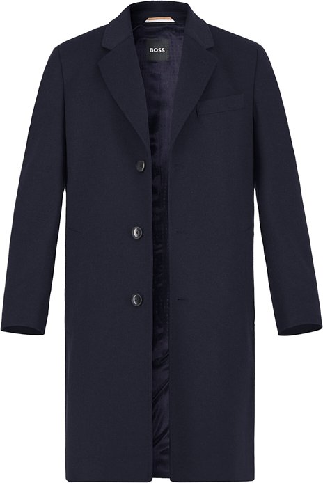 BOSS Black Herren Mantel blau Slim Fit