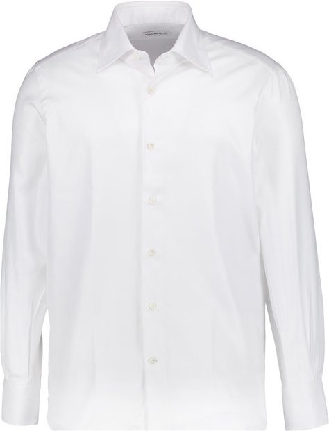 rosso e nero Herren Hemd weiß