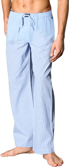 Polo Ralph Lauren Herren Pyjamahose blau Baumwolle & Mix Kariert