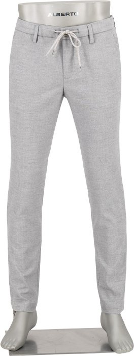 Thumbnail - Alberto Herren Hose grau Slim Fit