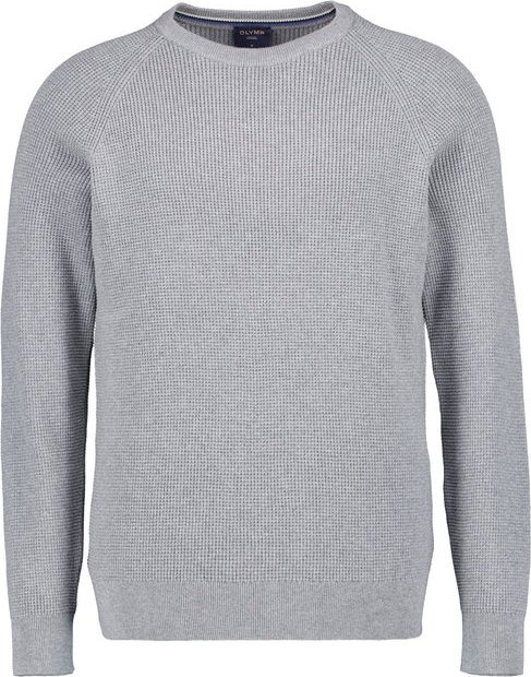 Thumbnail - OLYMP Herren Pullover grau unifarben