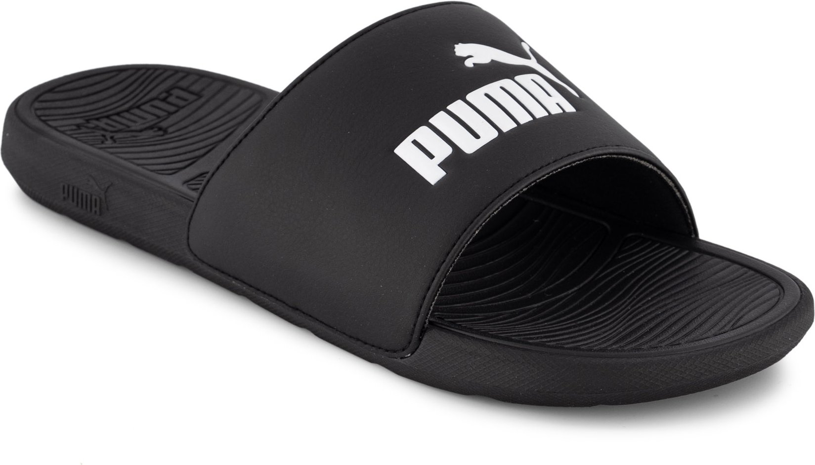 PUMA Herren Pantoletten schwarz Gummi