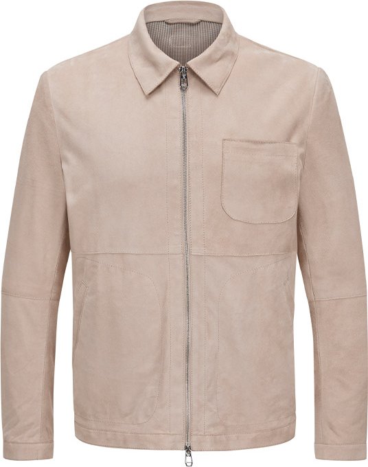 MILESTONE Herren Lederjacke beige