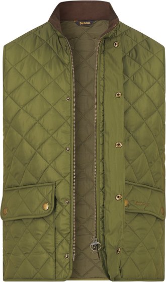 Thumbnail - Barbour Herren Weste grün unifarben