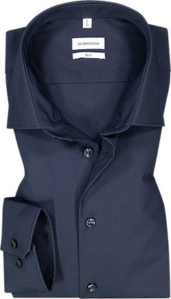 Thumbnail - Seidensticker Herren Hemd blau Slim Fit