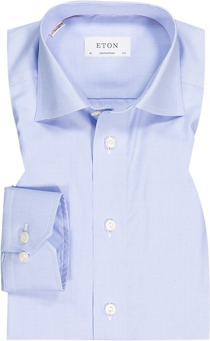 ETON Herren Hemd blau meliert