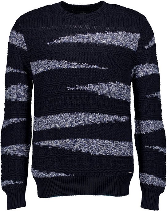 Thumbnail - RAGMAN Herren Pullover blau Gemustert