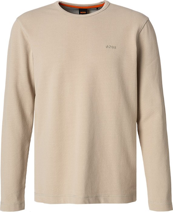 BOSS Orange Herren Longsleeve beige
