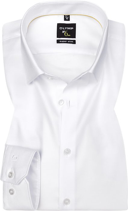 Thumbnail - OLYMP Herren Hemd weiß Slim Fit
