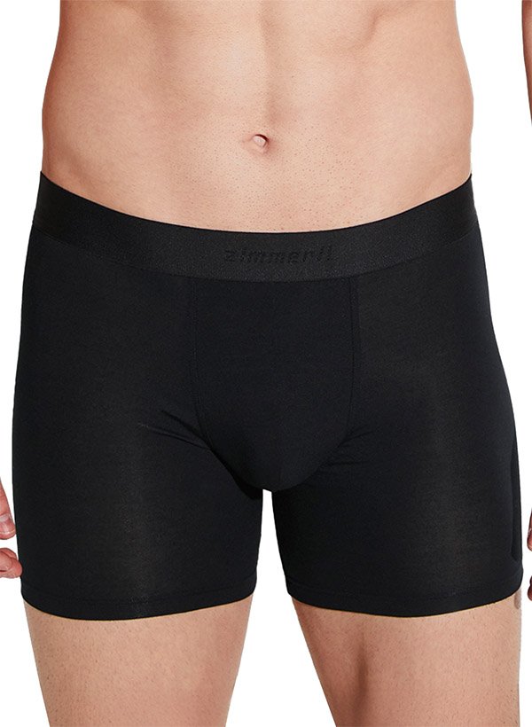 Zimmerli Herren Trunk schwarz Viskose/Modal unifarben