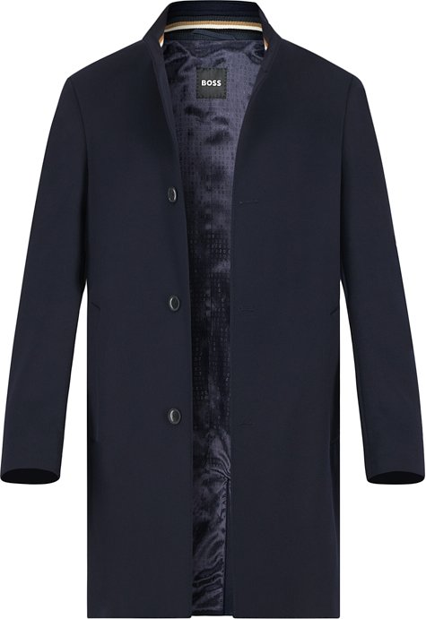 BOSS Black Herren Mantel blau