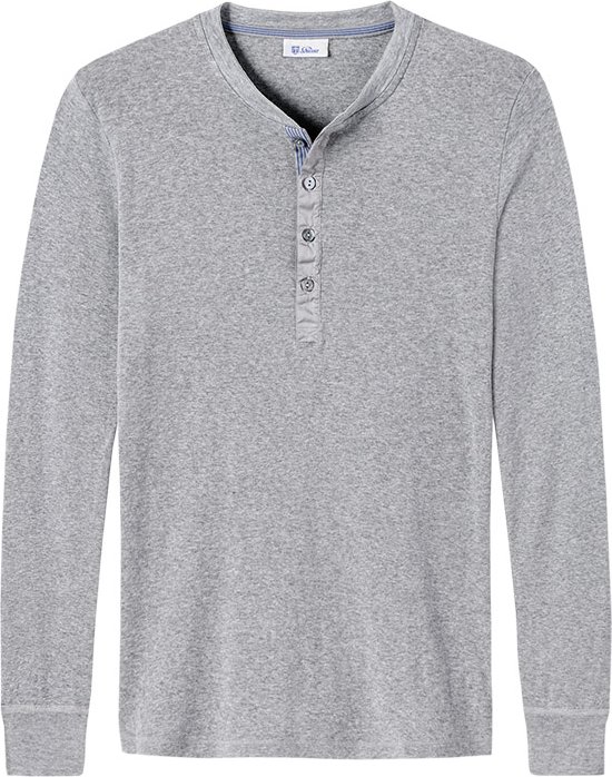 Schiesser Revival Herren Longsleeve grün meliert