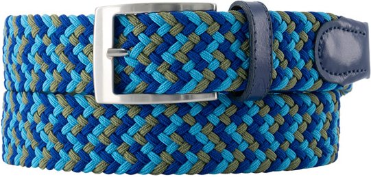 Thumbnail - Alberto Golf Herren Gürtel mehrfarbig Textil