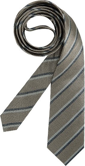 CERRUTI 1881 Herren Krawatte braun Gemustert,College-Streifen