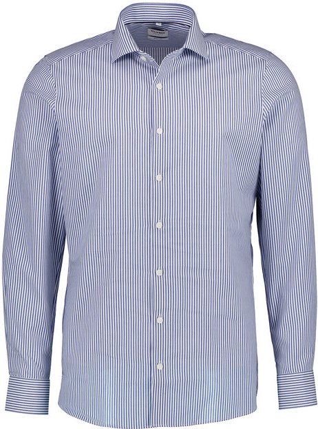 Thumbnail - OLYMP Herren Hemd blau gestreift