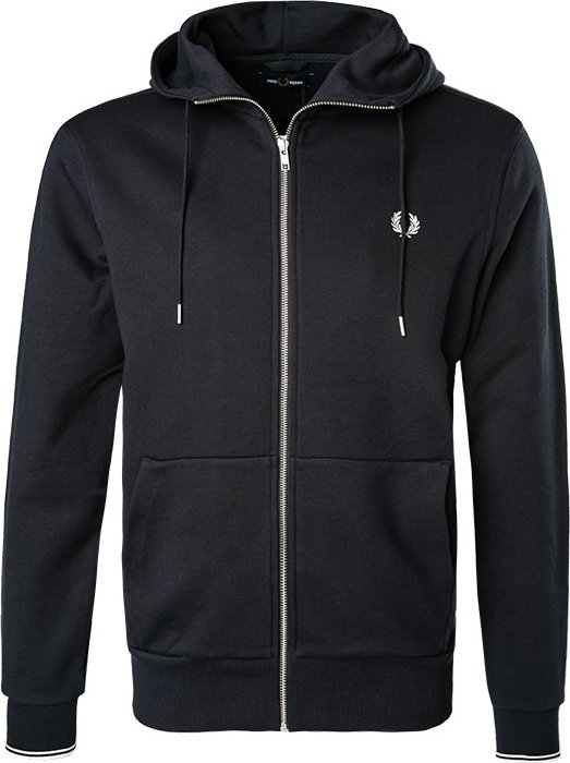 Fred Perry Herren Sweatjacke schwarz unifarben