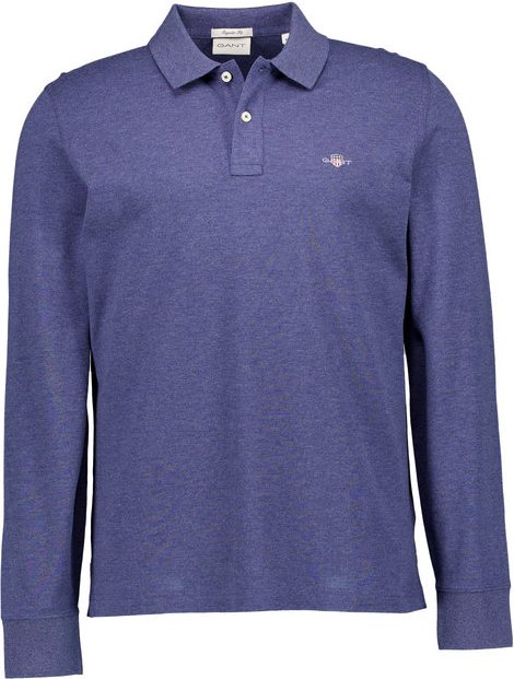 Gant Herren Polo-Shirt blau meliert