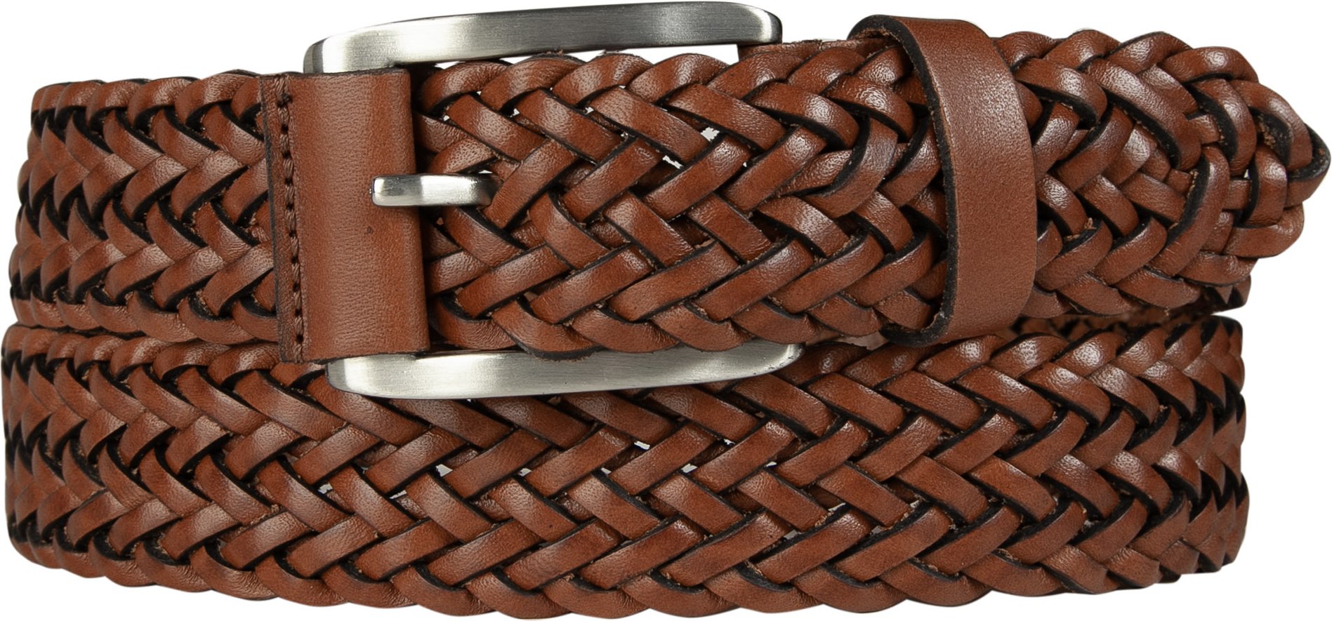 Lindenmann Herren Gürtel braun Leder geprägt