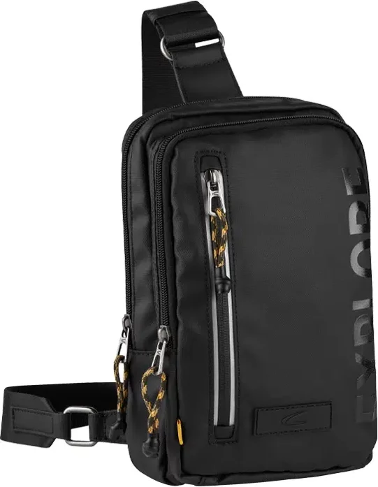 camel active Herren Rucksack schwarz Mikrofaser/Nylon