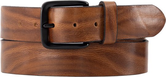 Lindenmann Herren Gürtel cognac Glattleder