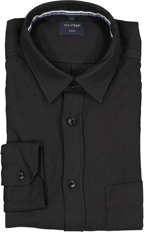 OLYMP Herren Hemd schwarz