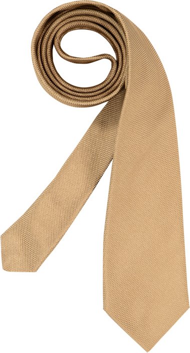 Thumbnail - Ascot Herren Krawatte beige,gelb unifarben