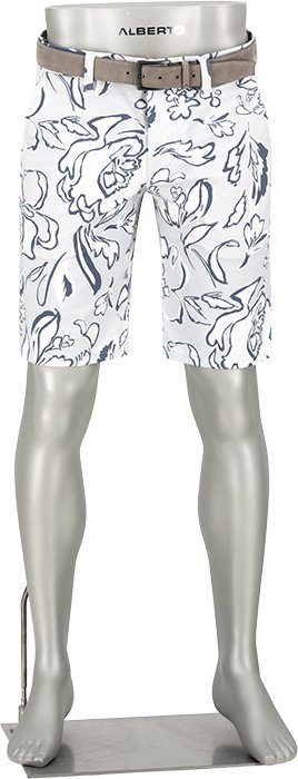 Alberto Golf Herren Golfshorts blau gemustert