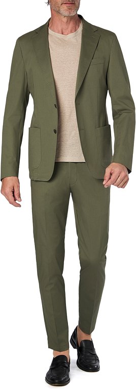 Thumbnail - Strellson Herren Anzug grün Slim Fit