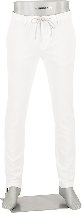 Thumbnail - Alberto Herren Hose weiß Slim Fit