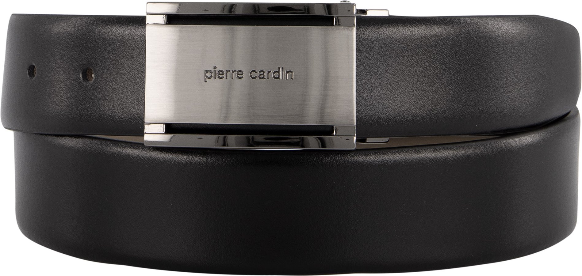 Thumbnail - Pierre Cardin Herren Gürtel schwarz Glattleder