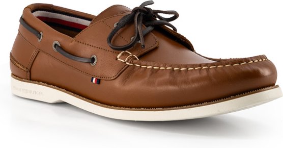 Thumbnail - Tommy Hilfiger Herren Bootsschuhe braun Glattleder