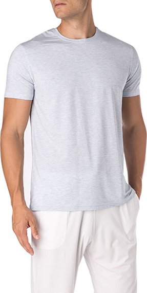 DEREK ROSE Herren T-Shirt grau Modal unifarben
