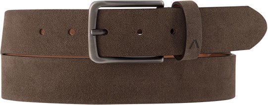 Alberto Herren Gürtel grau Veloursleder