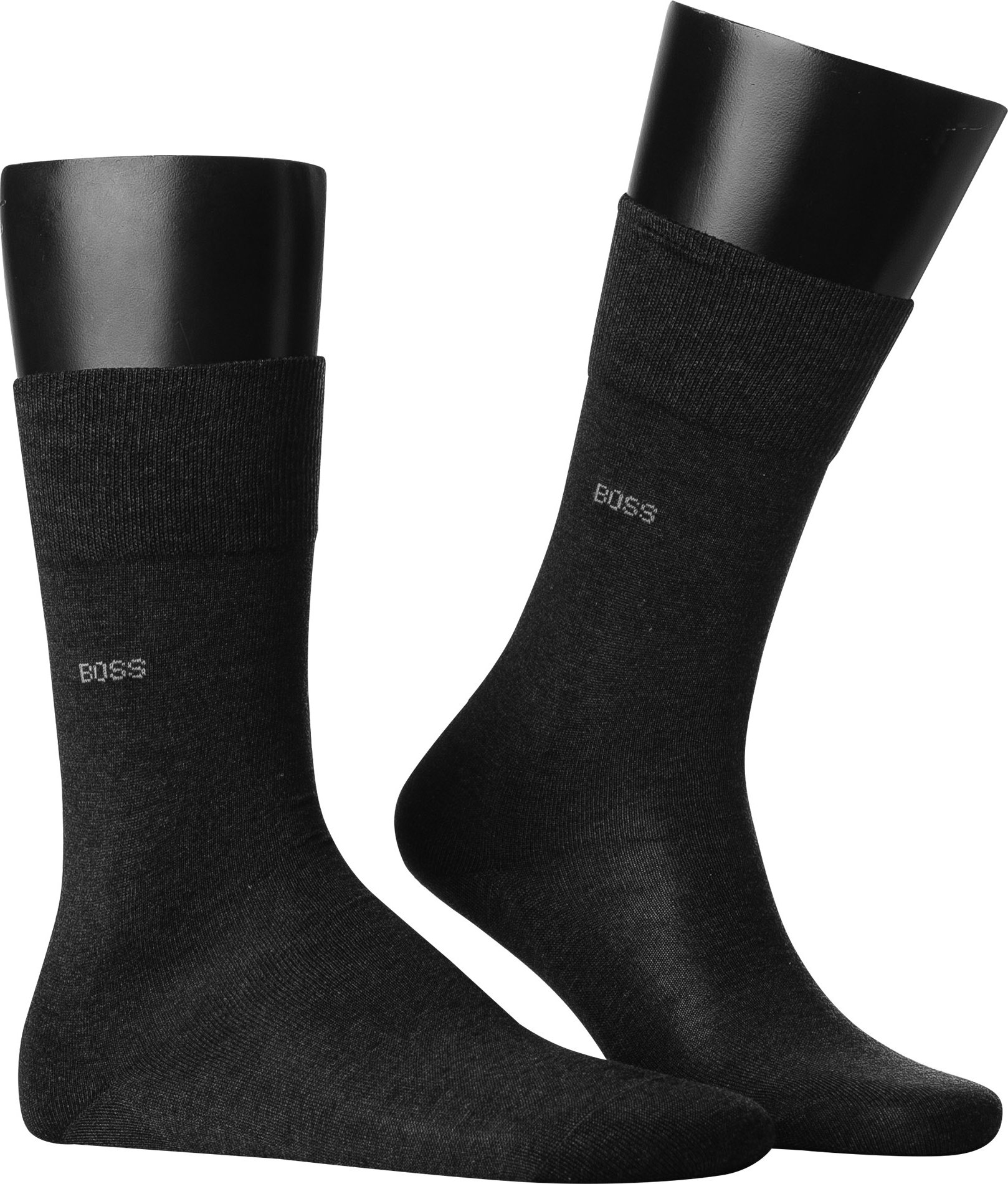 Thumbnail - BOSS Black Herren Socken grau Ägyptische Baumwolle unifarben