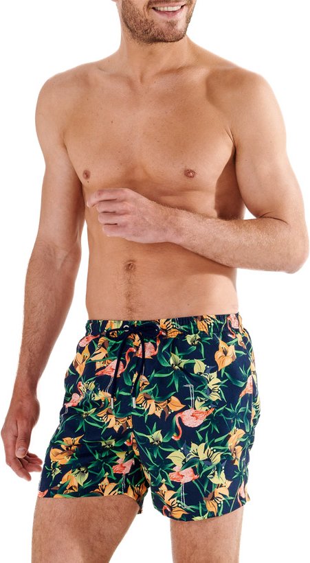 HOM Herren Badeshorts blau Mit Prints