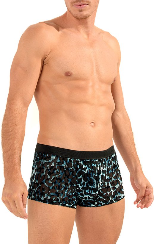Thumbnail - HOM Herren Trunk braun Mikrofaser/Funktion Geprintet