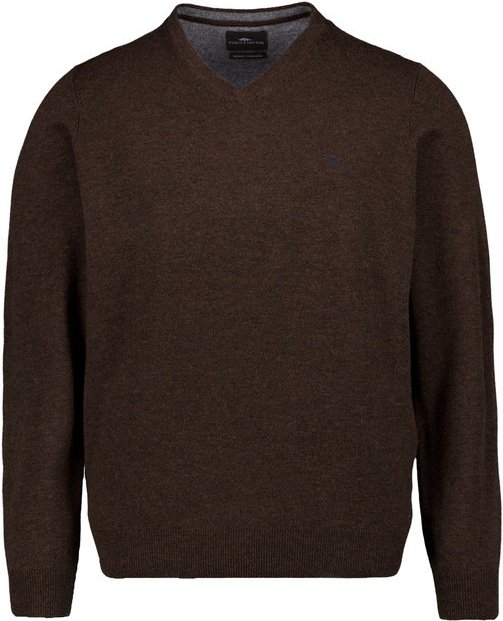 Thumbnail - Fynch-Hatton Herren Pullover braun unifarben