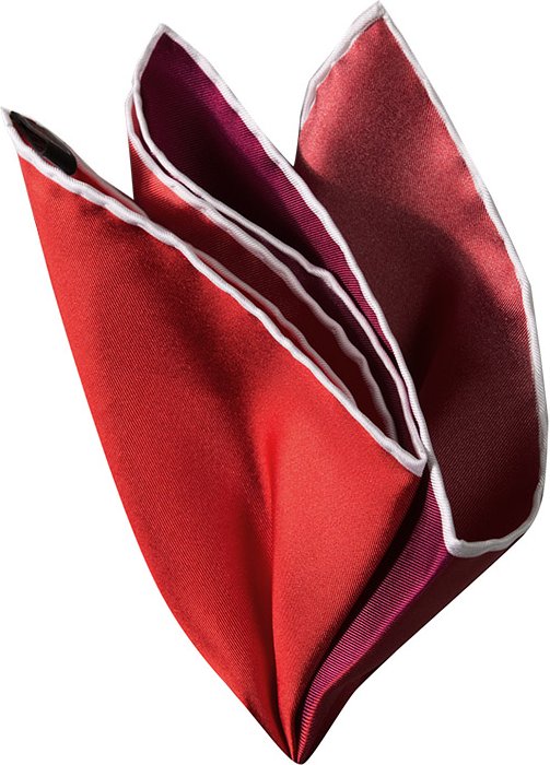 Ascot Herren Einstecktuch rot