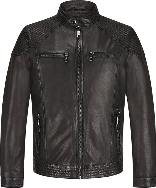 MILESTONE Herren Jacken schwarz unifarben